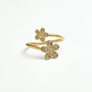 Anillo Flor de Cristal con Circonias