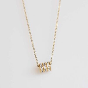 Collar Cilindro Brillante