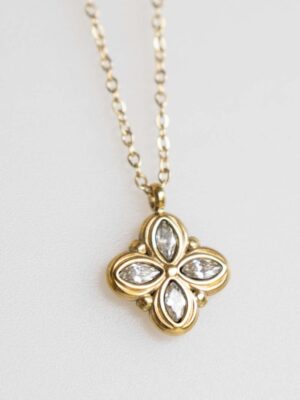 Collar Flor Cristal